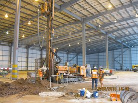 Knowsley Rail Loading Transfer Station (SITA) - Installation of secant pile wall