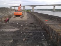 Ipswich, River Wall Replacement - Sheet Pile Walls & Ties